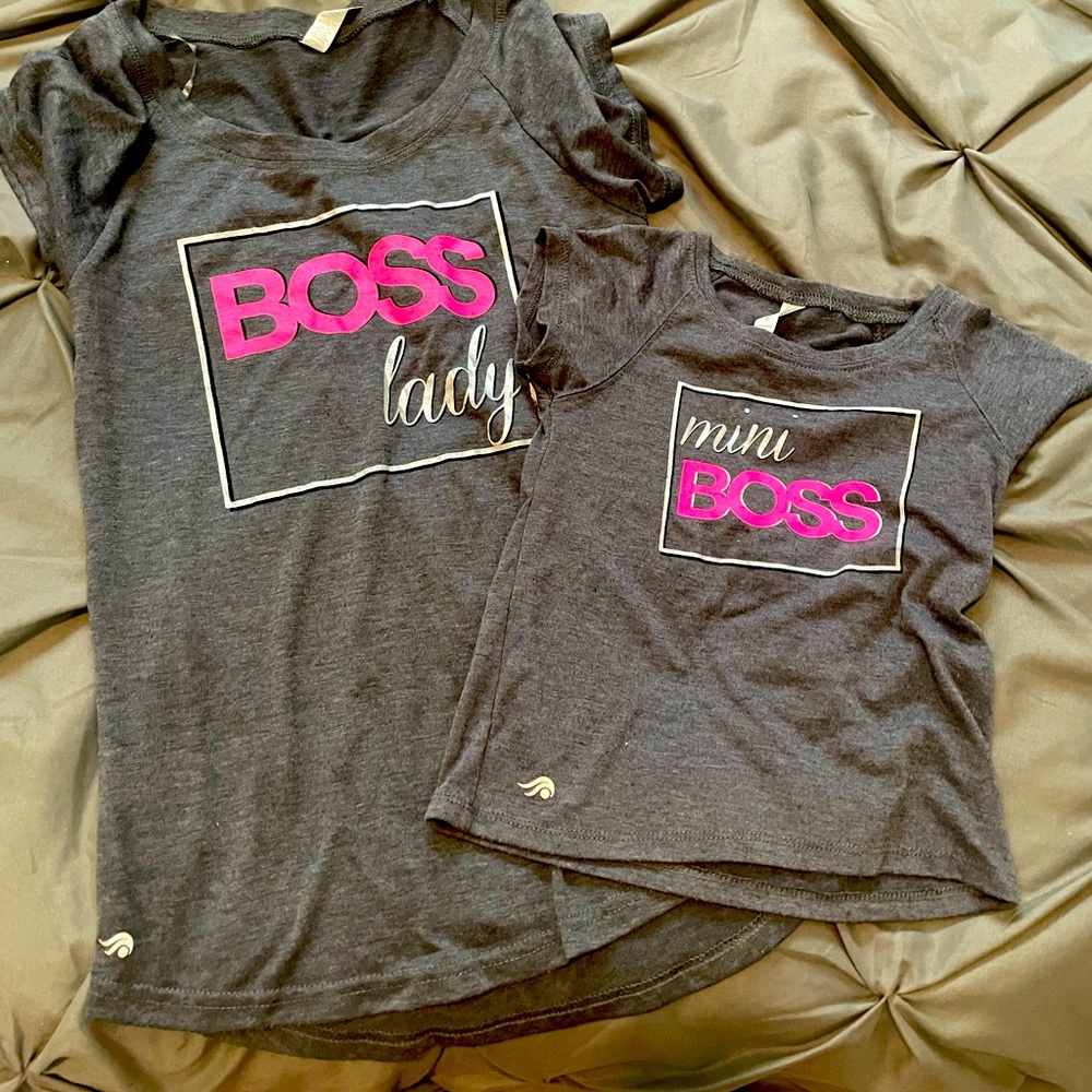 Mommy and me shirts.